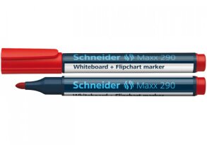Маркер для дошок та фліпчартів Schneider MAXX 290 червоний 2-3 мм круглий (S129002)