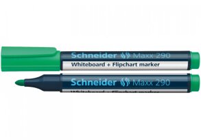 Маркер для дошок та фліпчартів Schneider MAXX 290 зелений 2-3 мм круглий (S129004)