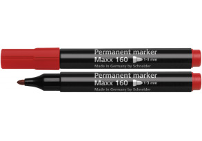 Маркер перманентний Schneider MAXX 160 червоний 2-3 мм круглий (S116002)