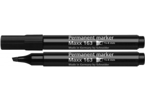 Маркер перманентний Schneider MAXX 163 чорний 1-4 мм конусоподібний (S116301)