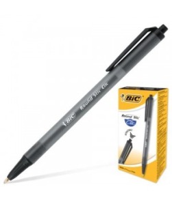 Ручка кулькова автоматична BIC Soft Feel Clic чорнило чорне 1.0 мм пластик (bc837397)